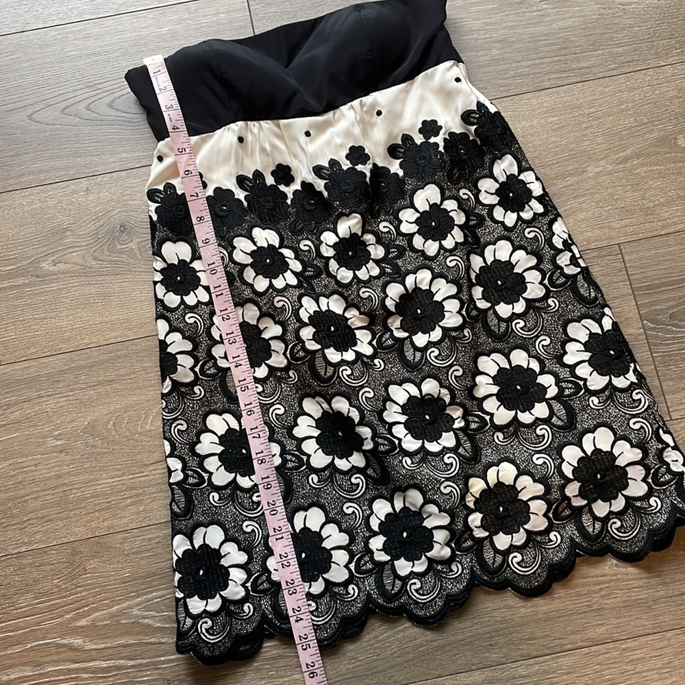 Tibi Silk Embroidered Strapless Mini Dress - Picture 5 of 12